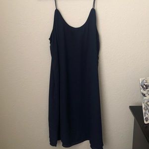 Sheer navy blue dress originally from Francesca’s.
